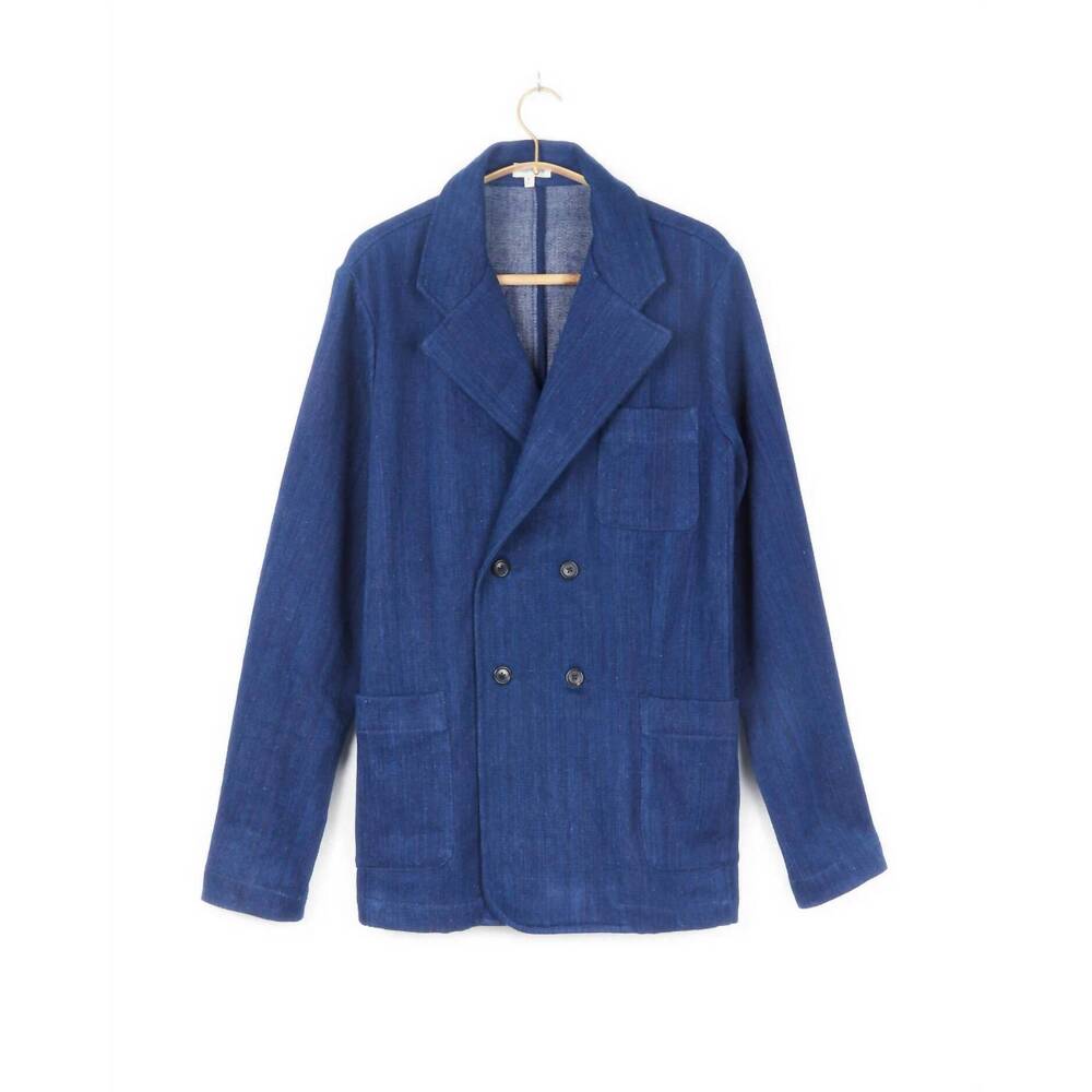 NEW UMBER & OCHRE unisex - parvati cotton twill blazer in indigo
